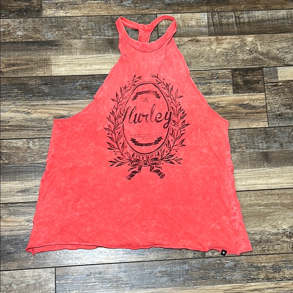Hurley Women's red Racerback Tank Top